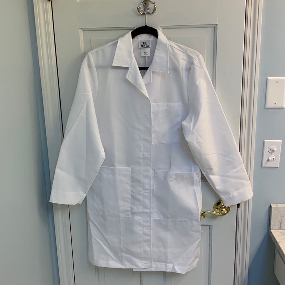 White Long Lab Coat
